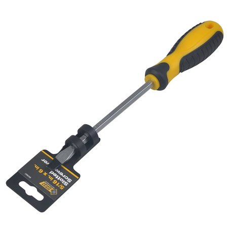 STEEL GRIP 5/16 in. X 6 in. L Slotted Screwdriver 1 pc DR76557